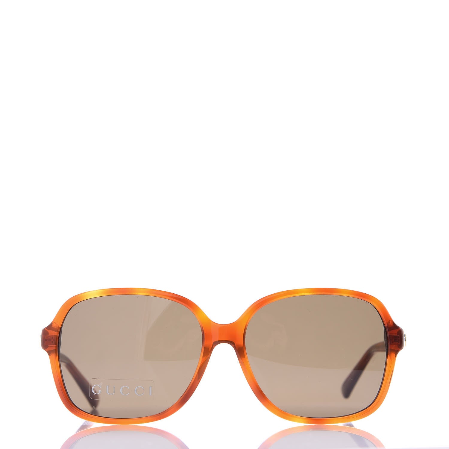Gucci Acetate Square Frame Sunglasses GG 3834/F/S Tortoise 3 of 8