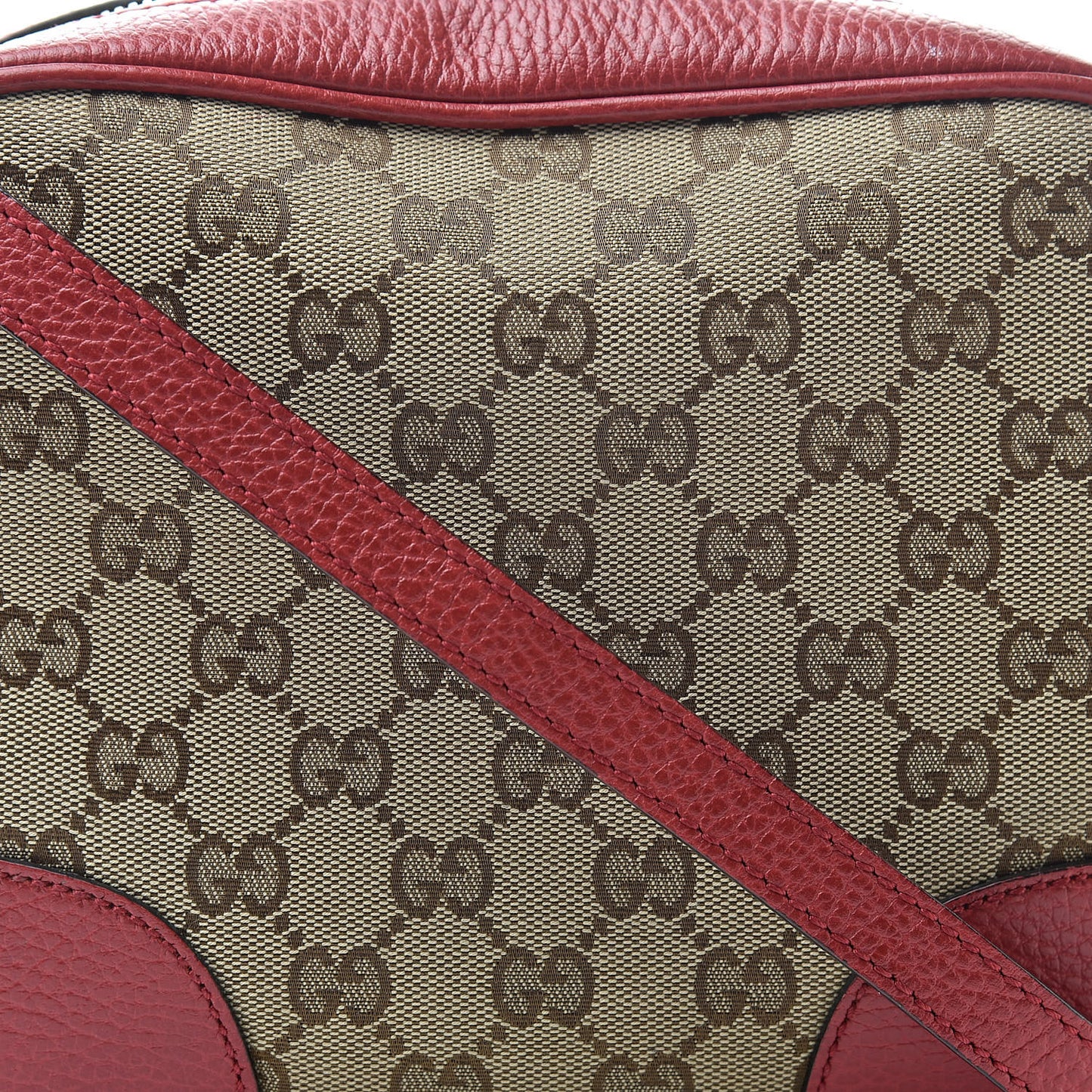 Monogram Mini Bree Messenger Bag Red