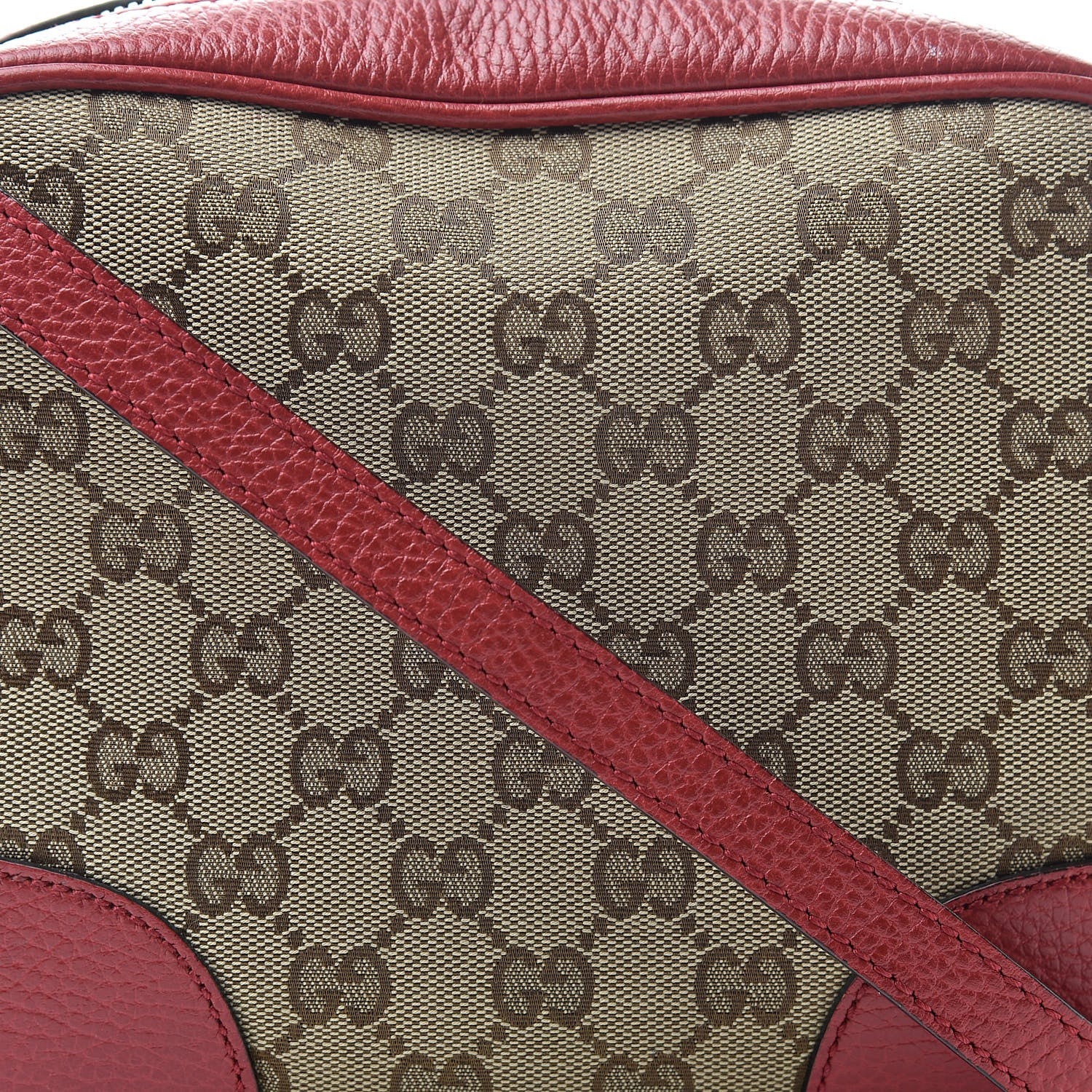 Gucci Monogram Mini Bree Messenger Bag Red 8 of 11