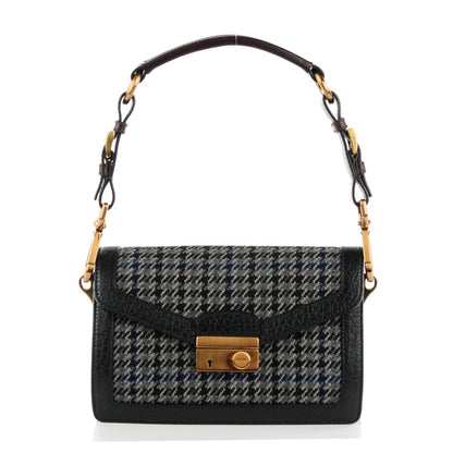 Prada Tweed Sound Shoulder Bag Black 1 of 9