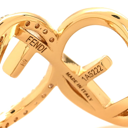 Fendi Metal Crystal F is Fendi Ring M Gold 4 of 4