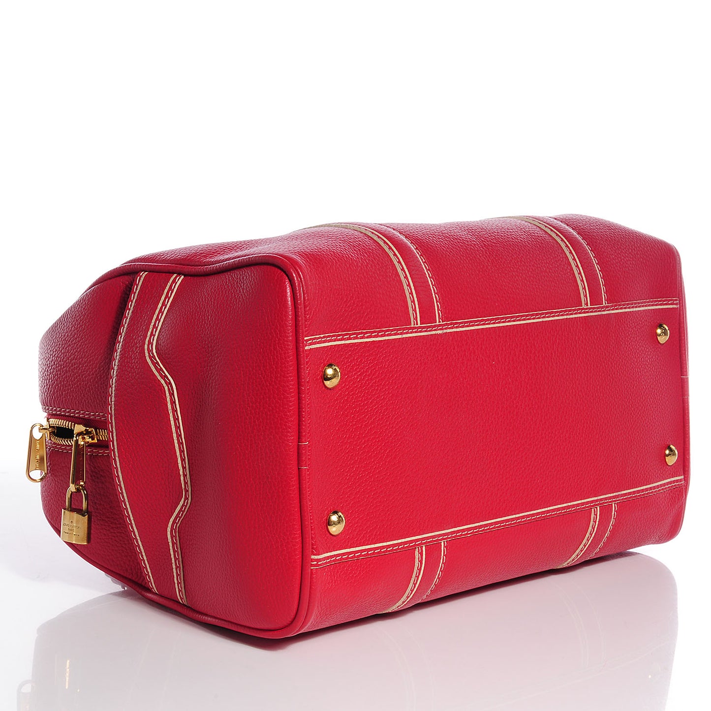 Tobago Leather Carryall Red