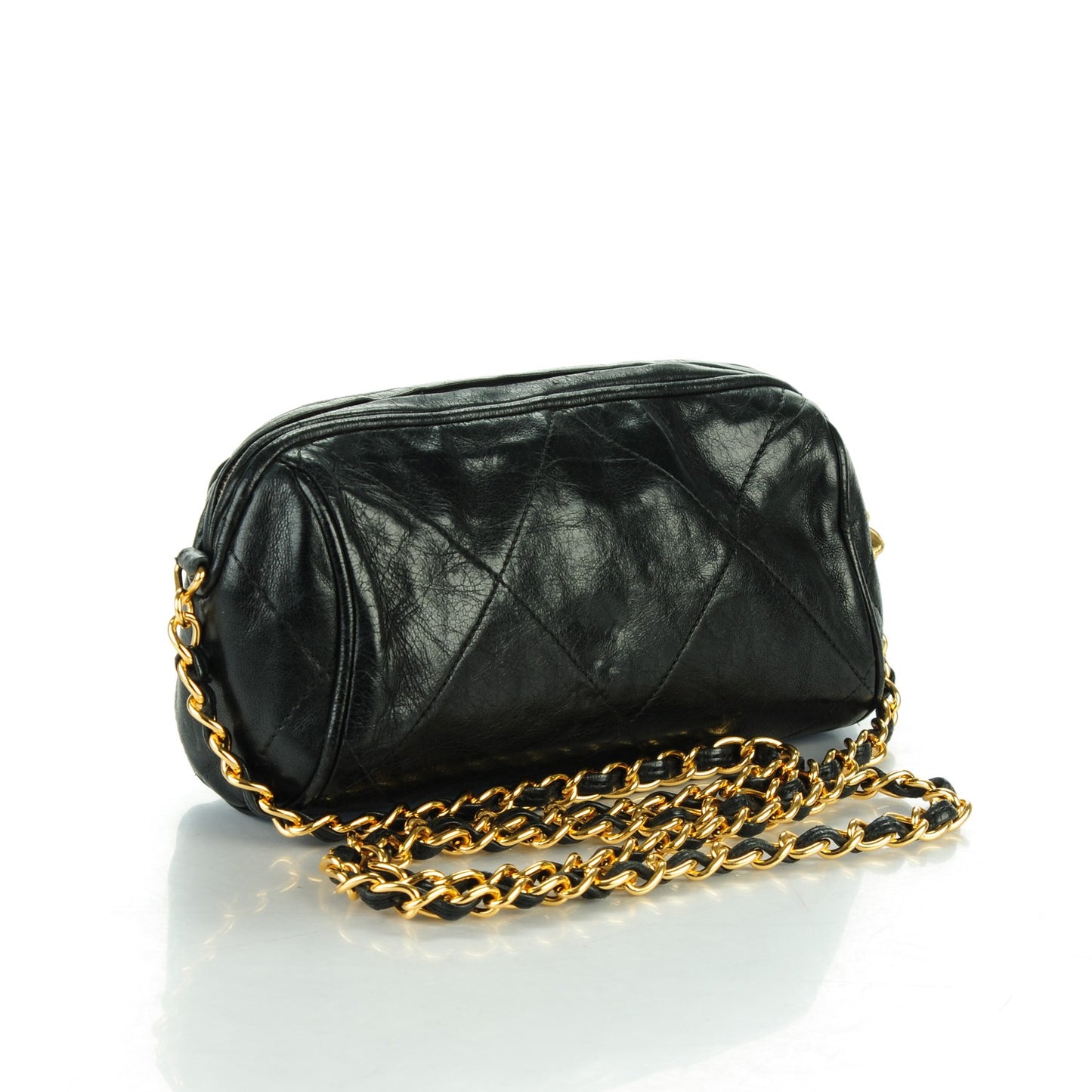 Lambskin Small Tassel Shoulder Bag Black
