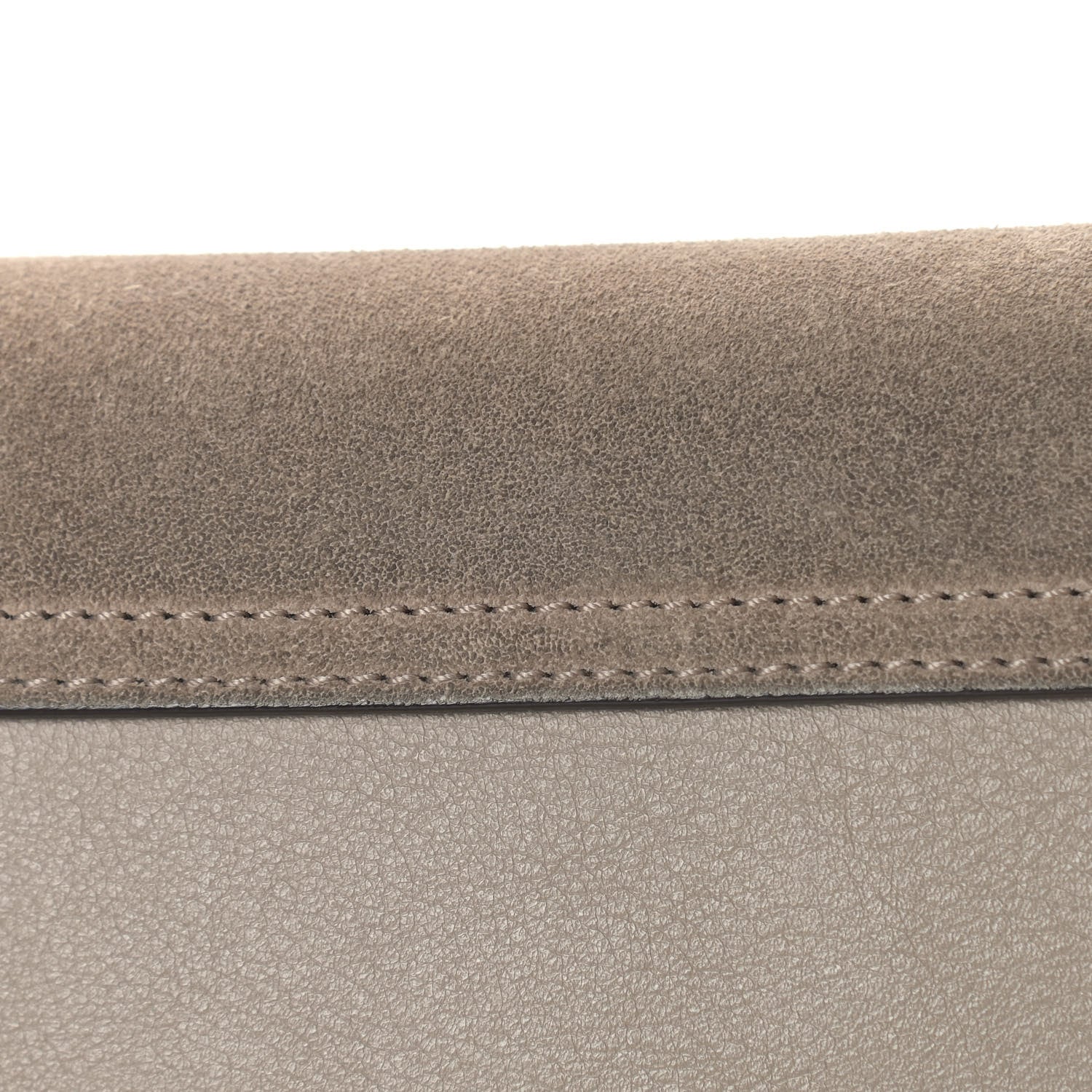Chloe Suede Calfskin Mini Faye Shoulder Bag Motty Grey 13 of 14