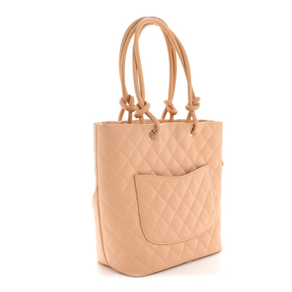 Chanel Calfskin Quilted Medium Cambon Tote Beige 3 of 16