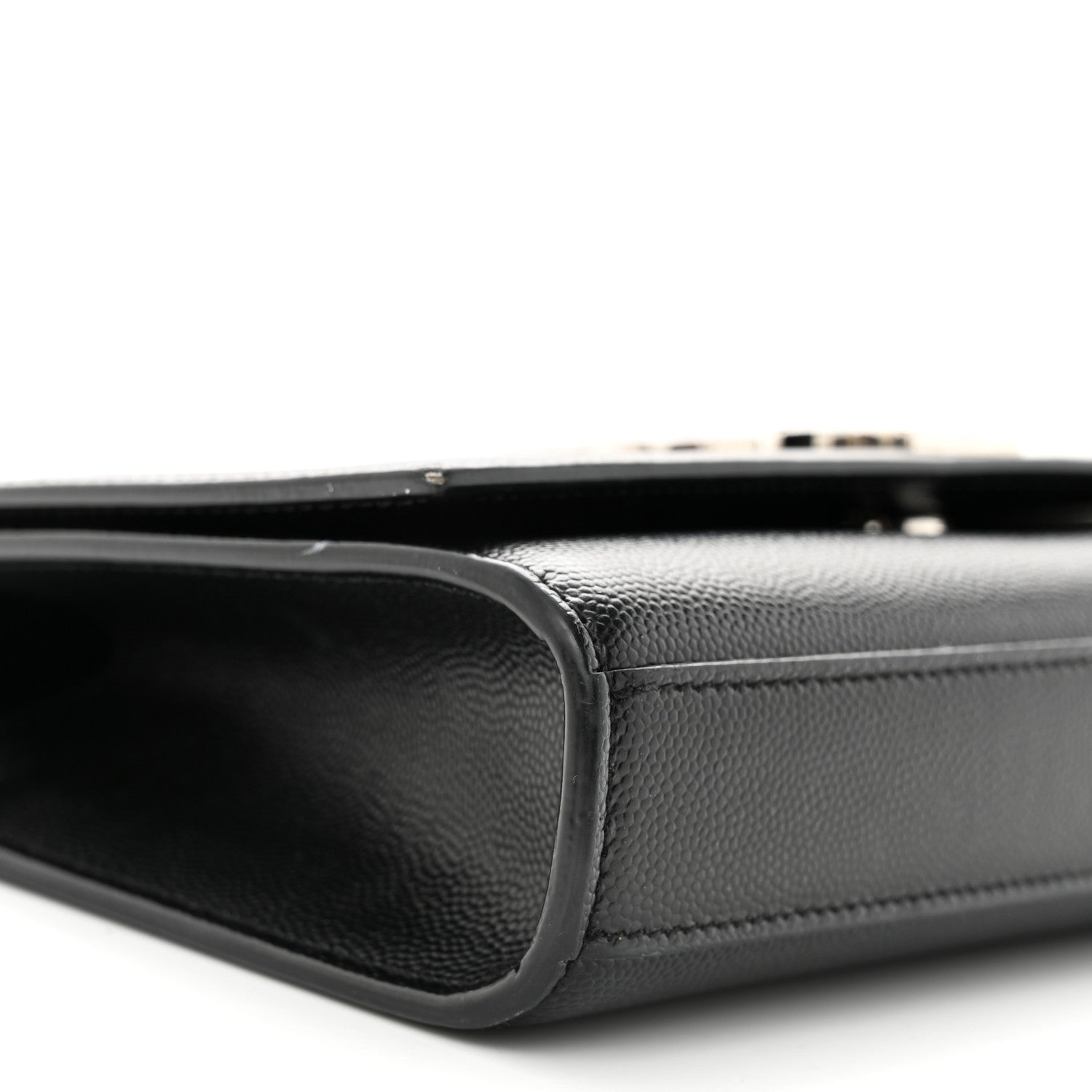 Saint Laurent Grain De Poudre Small Monogram Kate Satchel Black 9 of 12