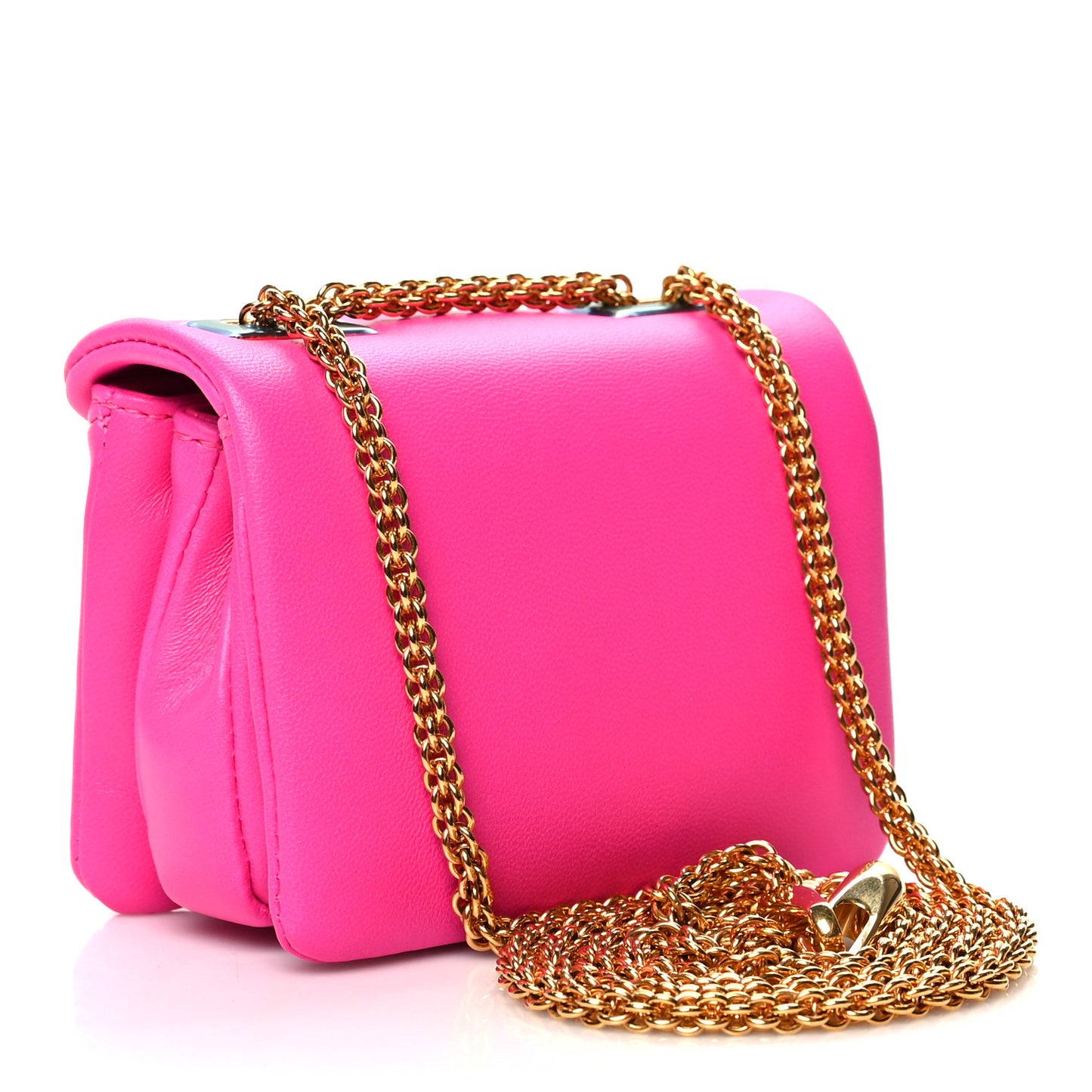 Nappa Micro One Stud Chain Bag Pink PP