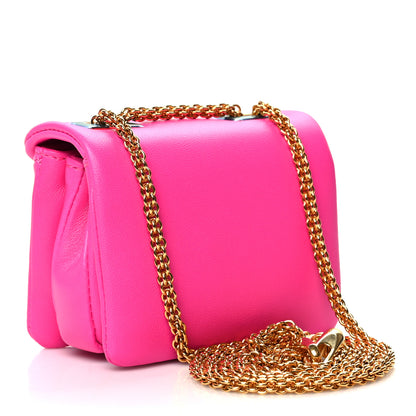 Valentino Garavani Nappa Micro One Stud Chain Bag Pink PP 3 of 10
