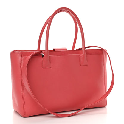 Chanel Calfskin Cerf Executive Shopper Tote Coral 3 of 11