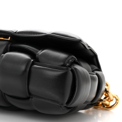 Bottega Veneta Lambskin Maxi Intreccio Padded Chain Cassette Crossbody Bag Black 10 of 10