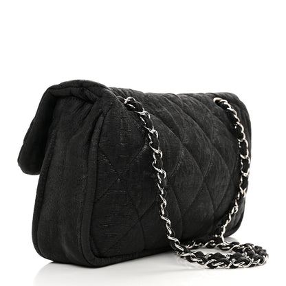 Chanel Coated Canvas Quilted Le Marais Flap Black 3 of 12