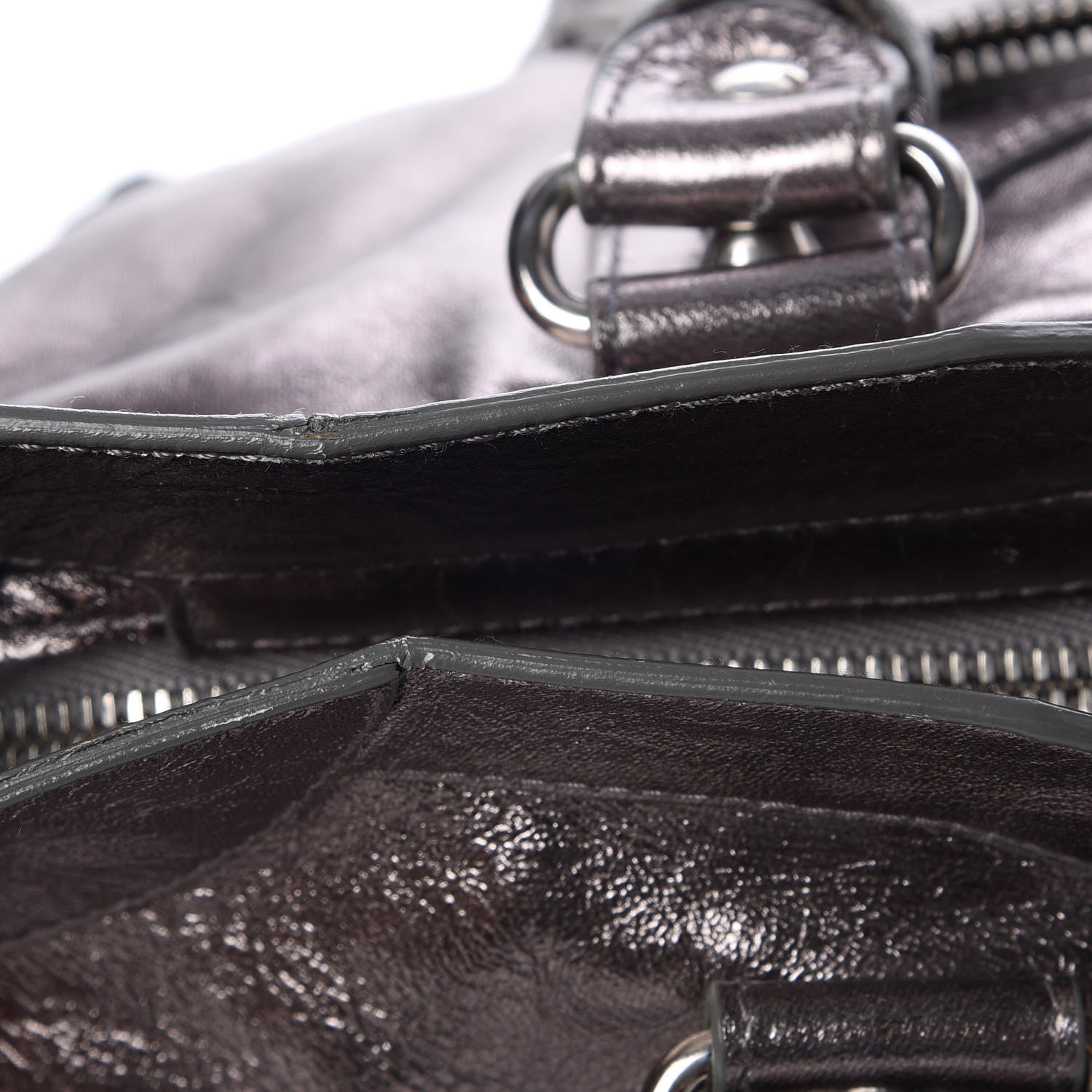 Balenciaga Metallic Agneau Classic Hardware City Pewter 9 of 11