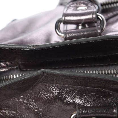 Balenciaga Metallic Agneau Classic Hardware City Pewter 9 of 11
