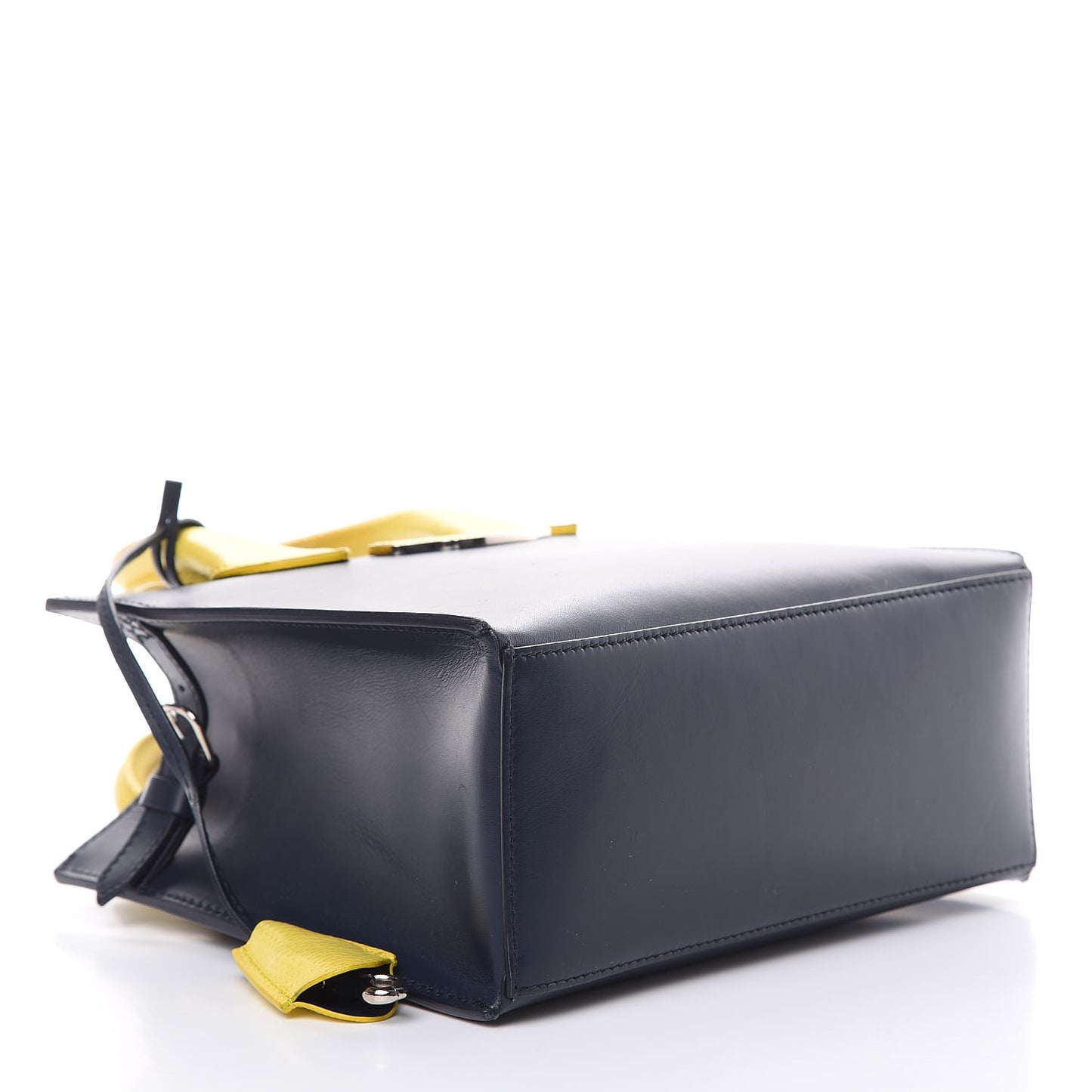 Smooth Calfskin Karung Mini All Afternoon Tote Bleu Outremer Jaune Citrus