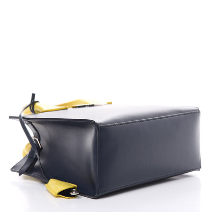 Balenciaga Smooth Calfskin Karung Mini All Afternoon Tote Bleu Outremer Jaune Citrus 4 of 14