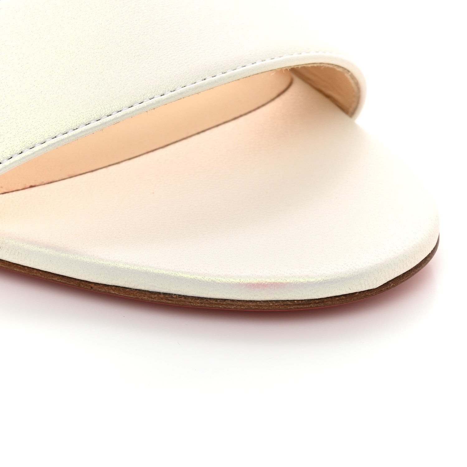 Christian Louboutin Nappa Multipot 100 Sandals 41 Snow White 10 of 12