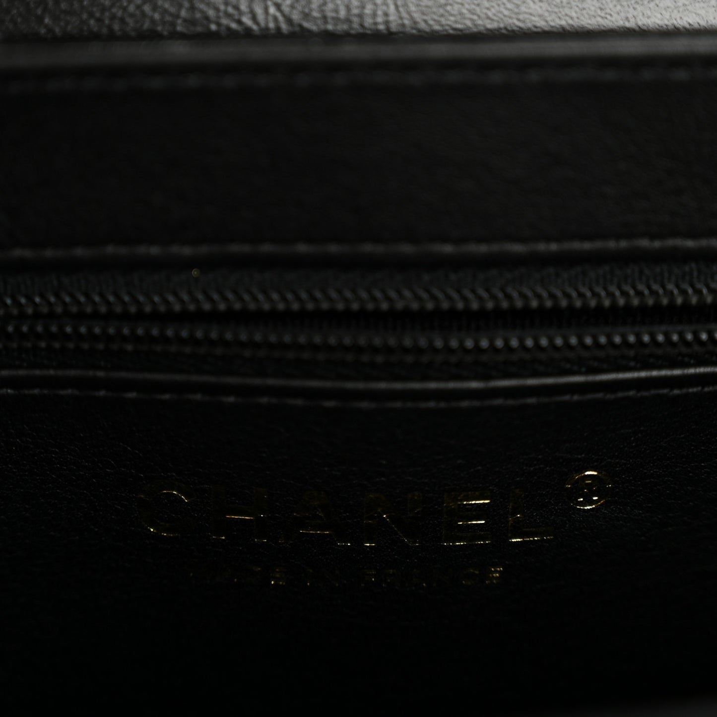 Shiny Aged Calfskin Quilted Nano Kelly Shopper Black