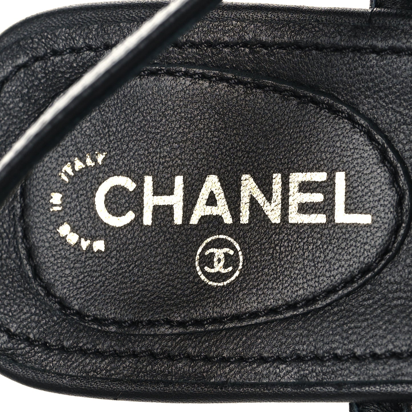 Lambskin Metal Heart Thong Sandals 37 Black