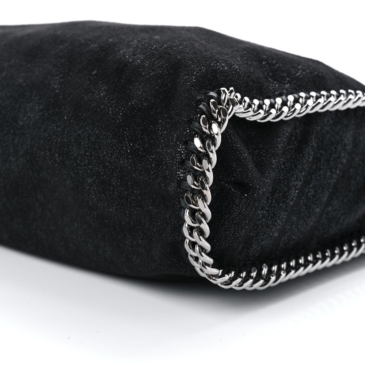 Stella McCartney STELLA MCCARTNEY Shaggy Deer Falabella Fold Over Tote Black 10 of 10