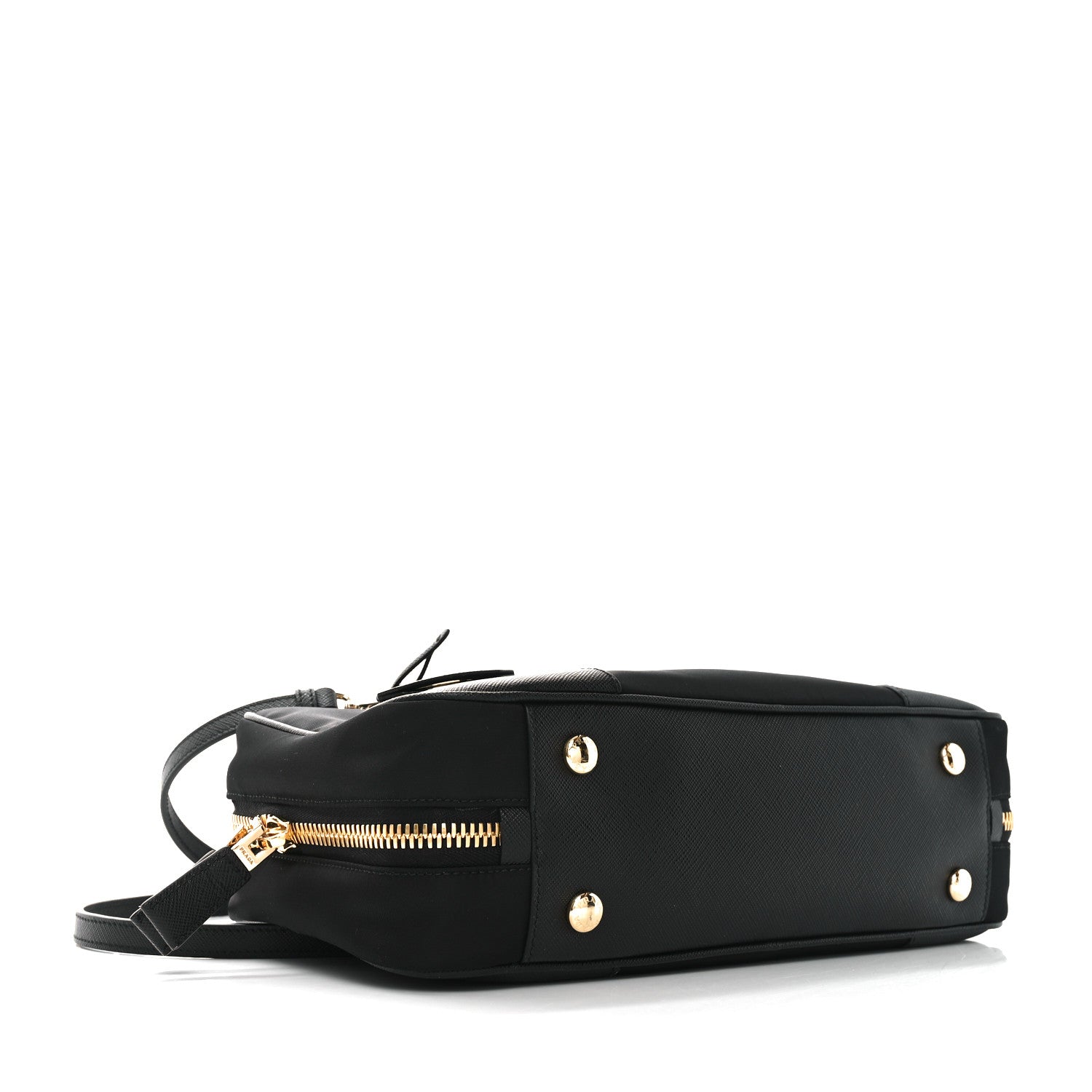 Prada Re-Nylon Saffiano Medium Re-Edition 1978 Two Handle Bag Black 4 of 9