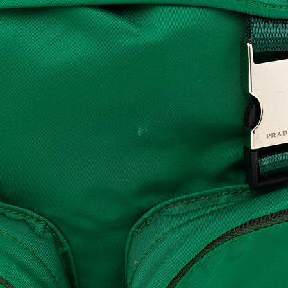 Prada Nylon Vela Saffiano Double Buckle Backpack Oleandro 11 of 11