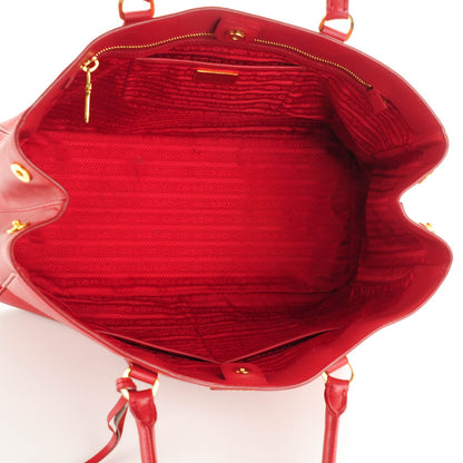 Prada Saffiano Lux Large Tote Rosso 5 of 9