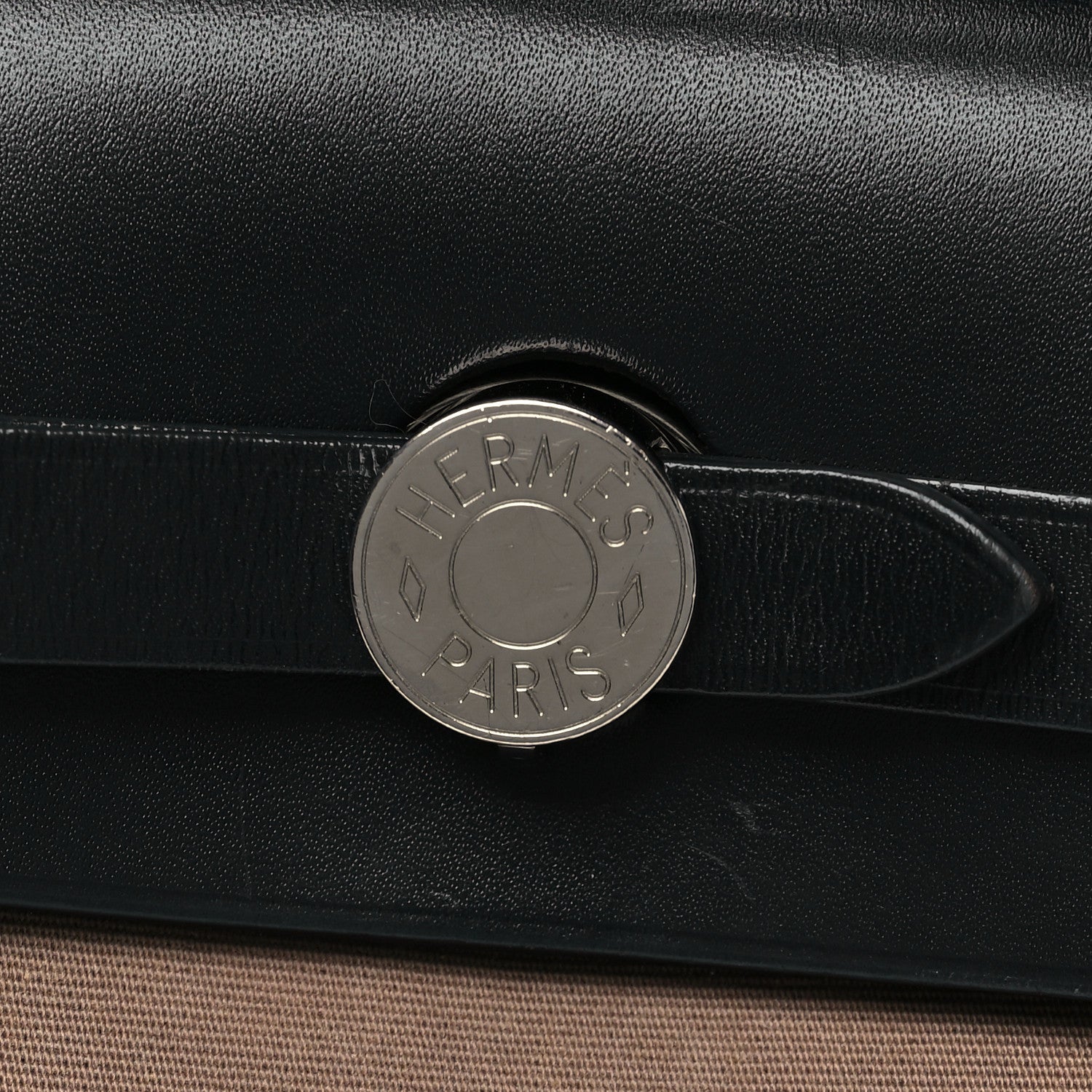 Hermes Toile Officier Vache Hunter Herbag Zip 31 PM Etoupe Bleu Indigo 9 of 12