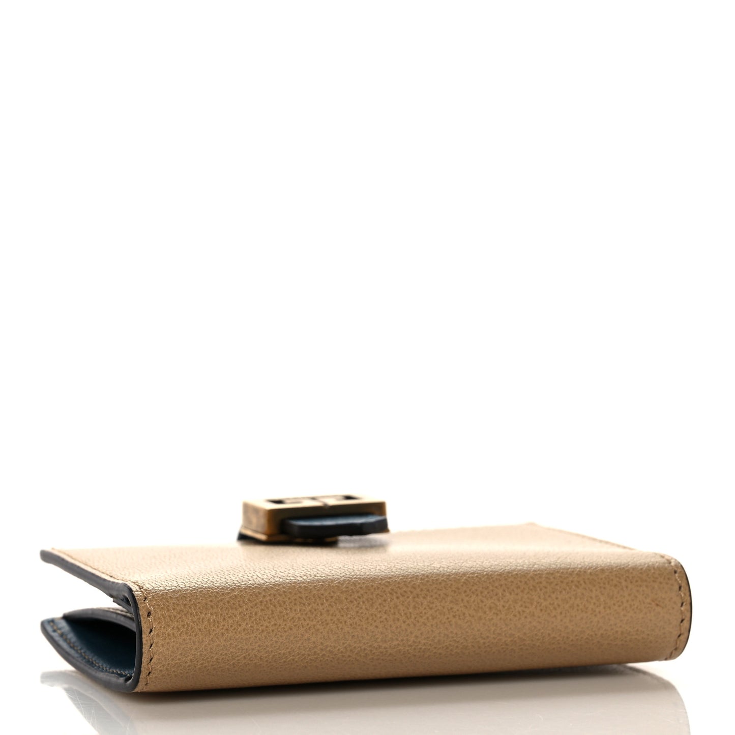 Sugar Goatskin GV3 Wallet Beige Blue