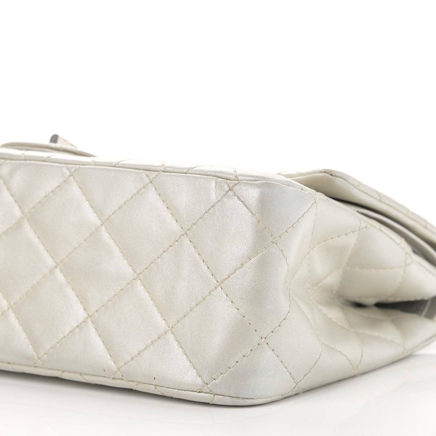 Chanel Metallic Lambskin Quilted 2.55 Reissue 227 Flap Silver 10 of 13