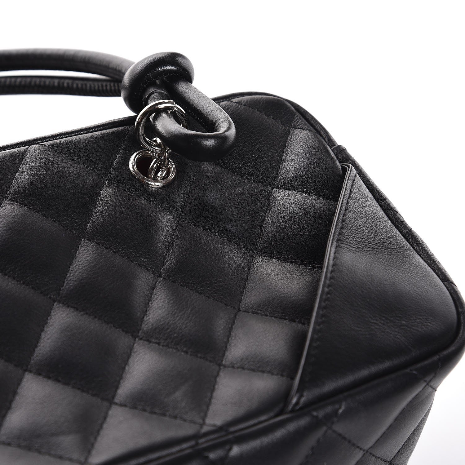 Chanel Calfskin Quilted Small Cambon Bowler Black 8 of 10