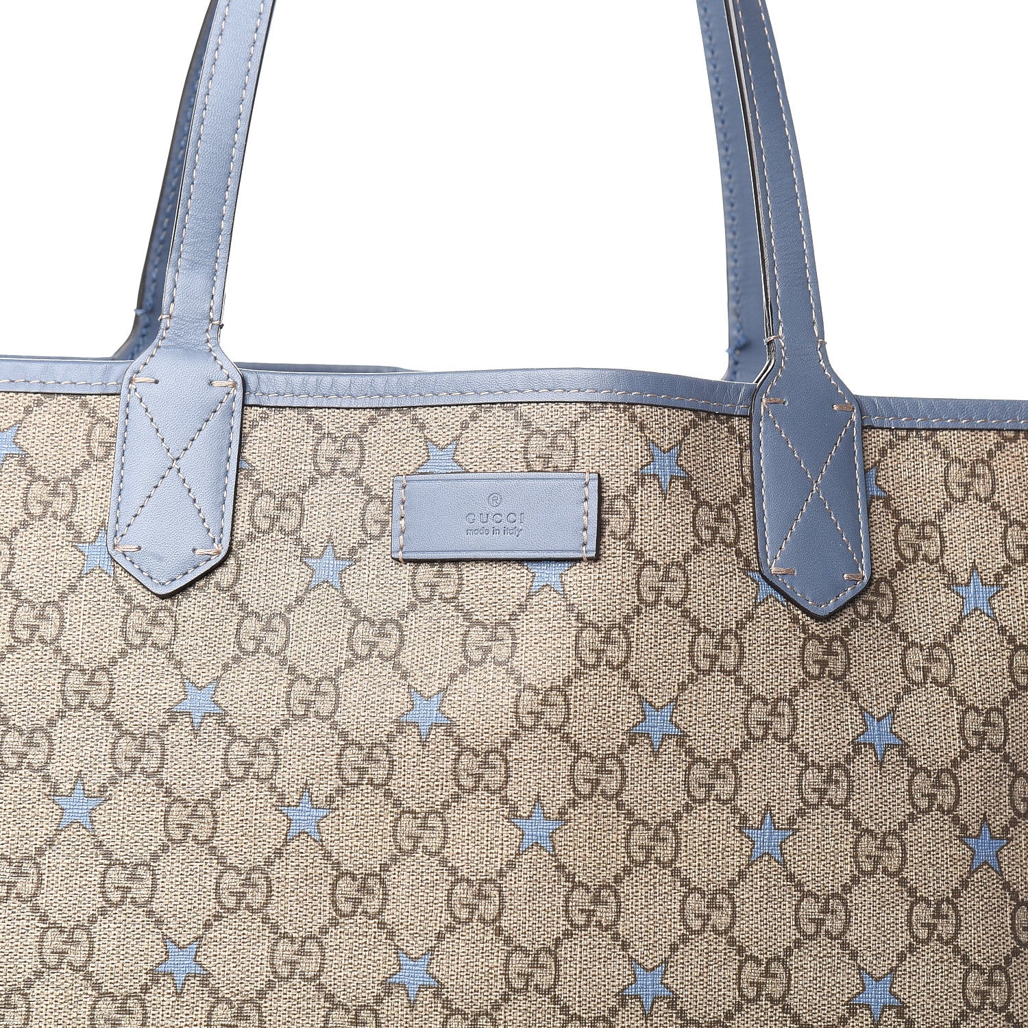 Gucci GG Supreme Stars Tote Blue 11 of 11