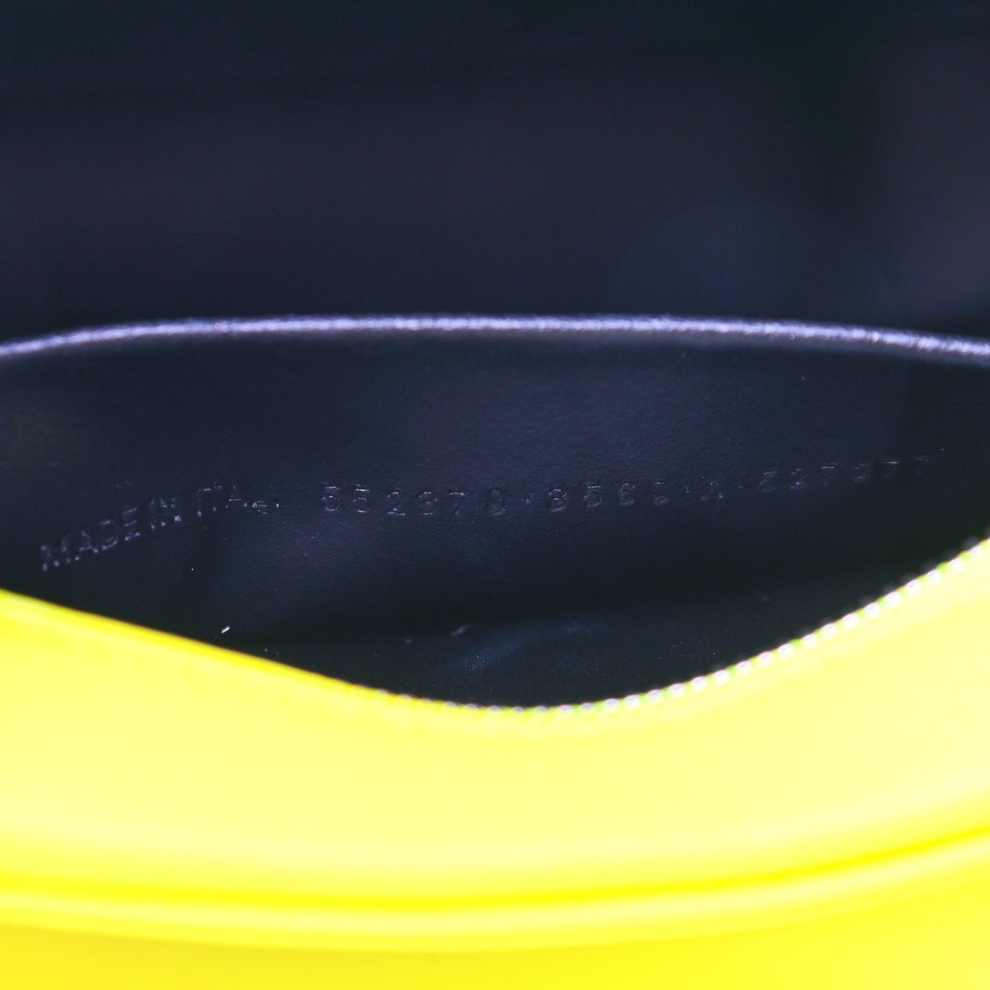 Calfskin Logo S Everyday Camera Bag Acid Green Black