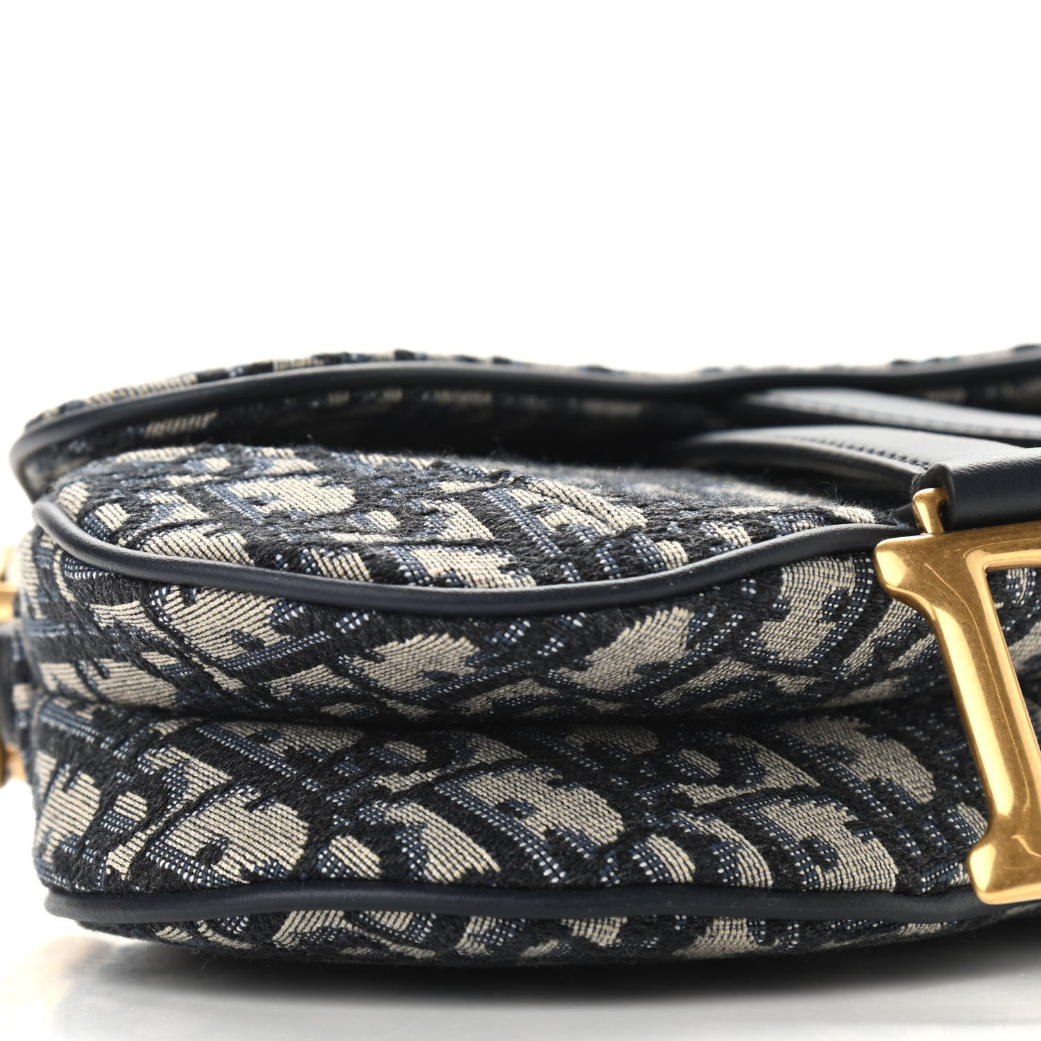 Christian Dior Oblique Mini Saddle Bag Blue 5 of 9