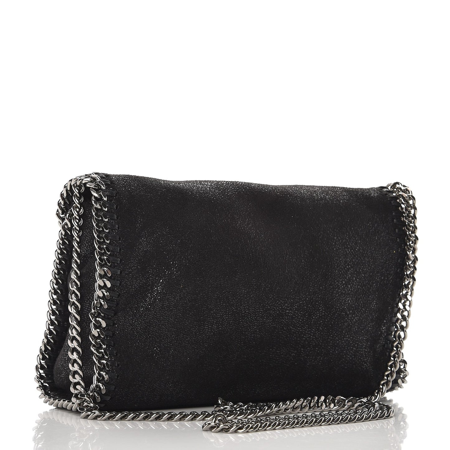 Shaggy Deer Mini Falabella Shoulder Bag Black