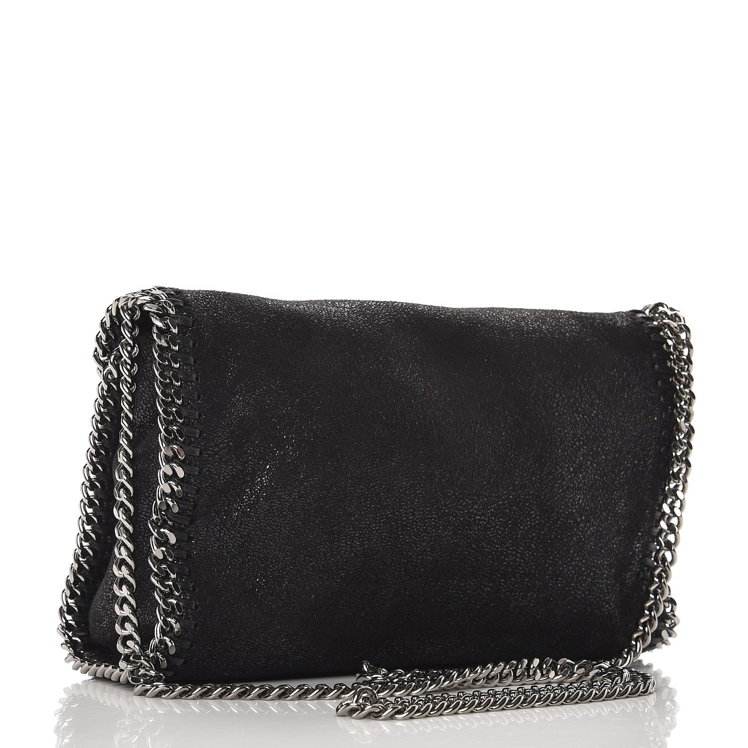 Stella McCartney Shaggy Deer Mini Falabella Shoulder Bag Black 3 of 7
