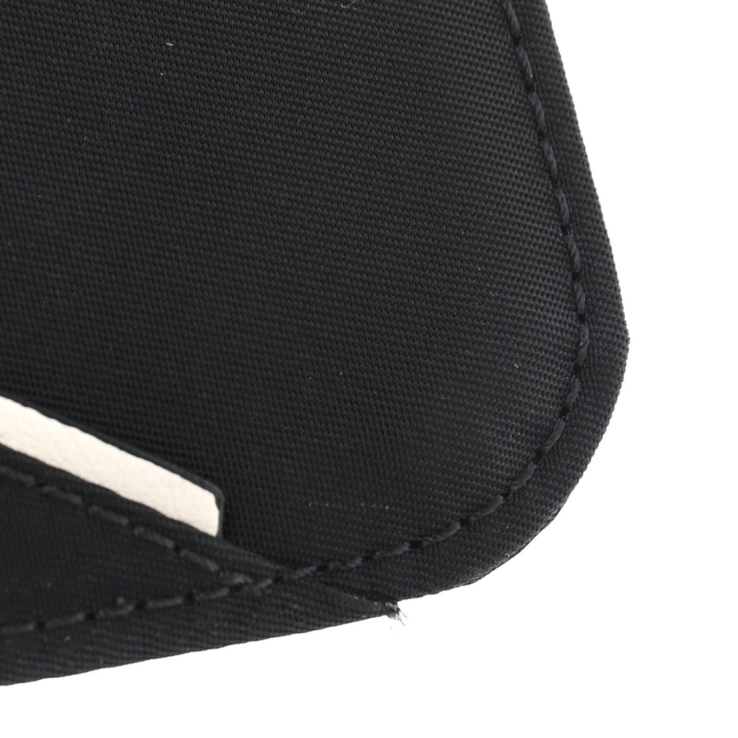 Canvas Logo Neck Strap Card Holder Black White