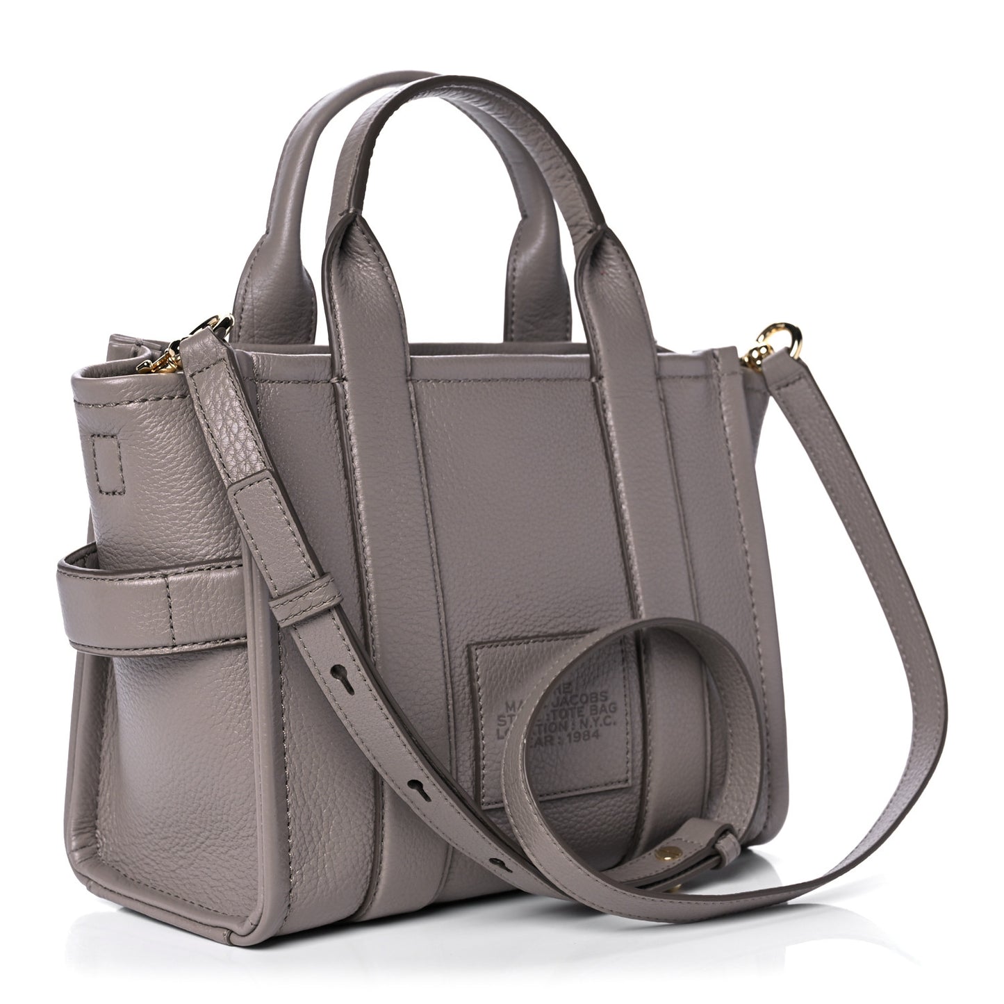 Grained Calfskin Small The Tote Bag Taupe