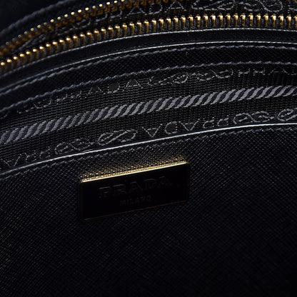 Prada Saffiano Medium Galleria Double Zip Tote Black 9 of 10