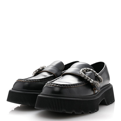 Gucci Cordovan Lux Dionysus Hunder Loafers 39.5 Black 4 of 12