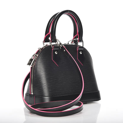 Louis Vuitton Epi Alma BB Black Hot Pink 4 of 7