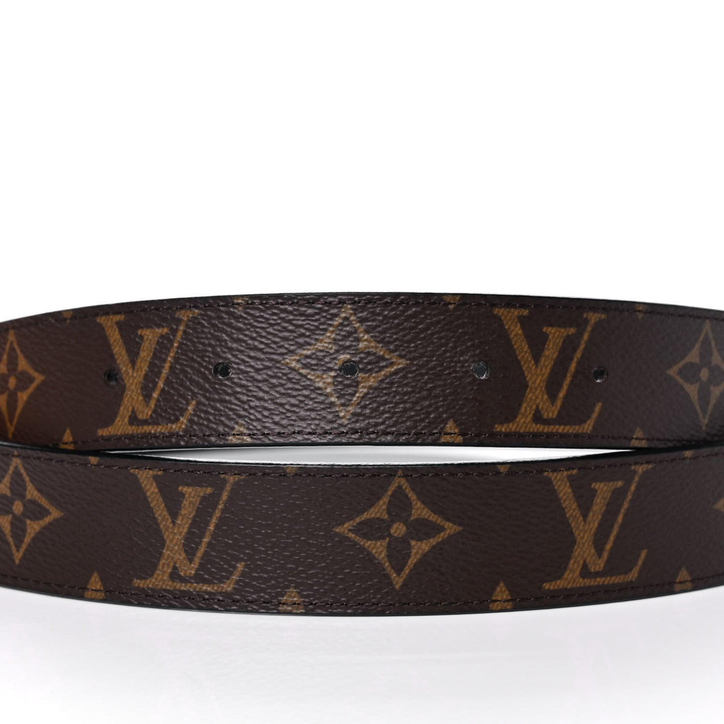 Calfskin Monogram 30mm LV Initiales Reversible Belt 85 34 Black