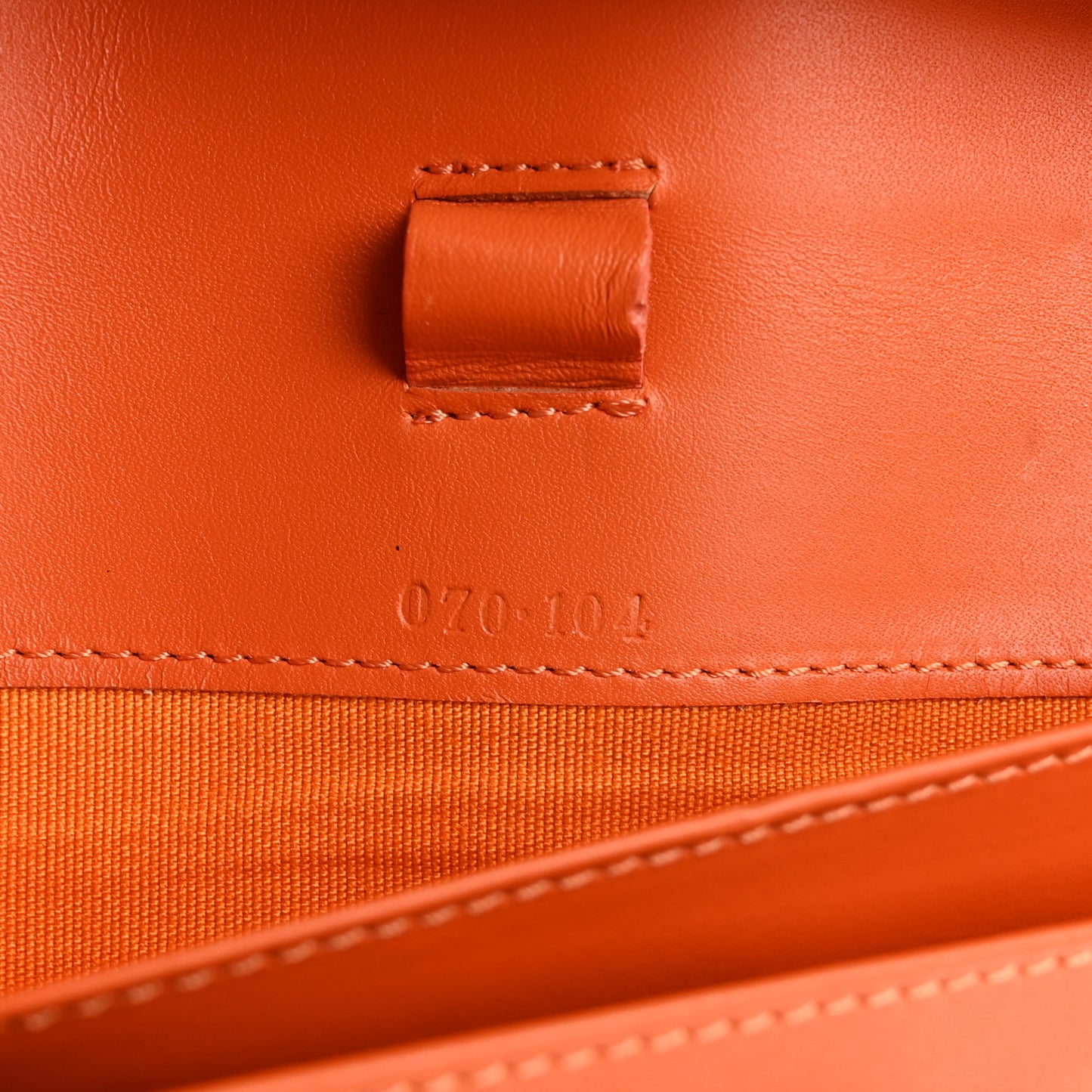 Calfskin Continental Wallet Orange