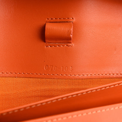 Jimmy Choo Calfskin Continental Wallet Orange 9 of 14