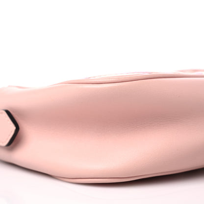 Gucci Calfskin Matelasse GucciGhost Small GG Marmont Chain Shoulder Bag Perfect Pink Rosa Ivory 8 of 12