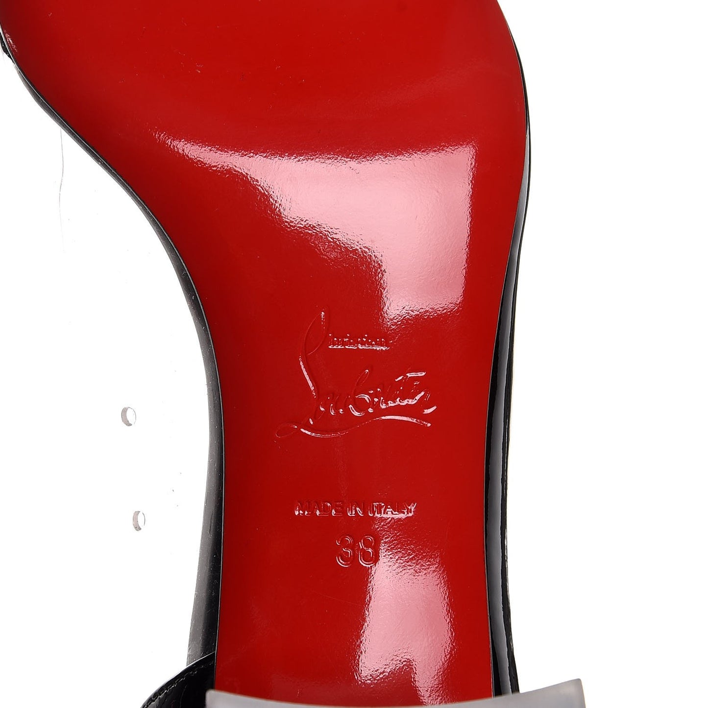 Patent PVC Provisore 55 Pumps 38 Black