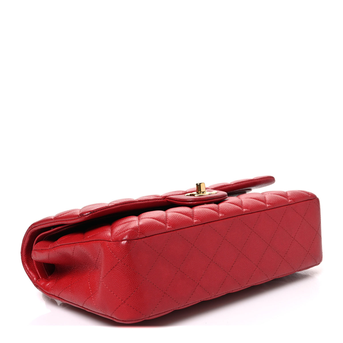 Chanel Caviar Quilted Medium Double Flap Red 4 of 11