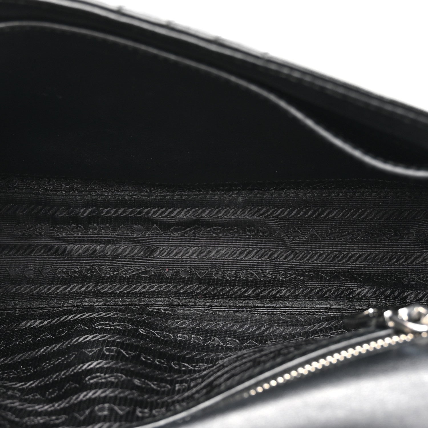 Prada Soft Calfskin Impunture Diagramme Medium Chain Flap Shoulder Bag Black 8 of 25