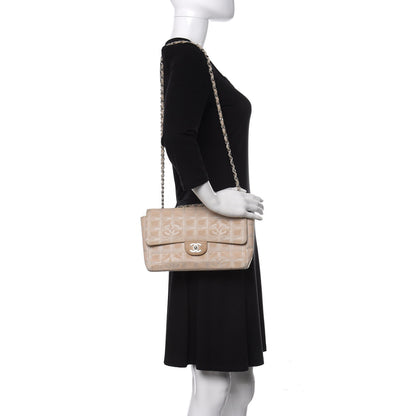 Chanel Nylon Medium Travel Flap Light Beige 2 of 10
