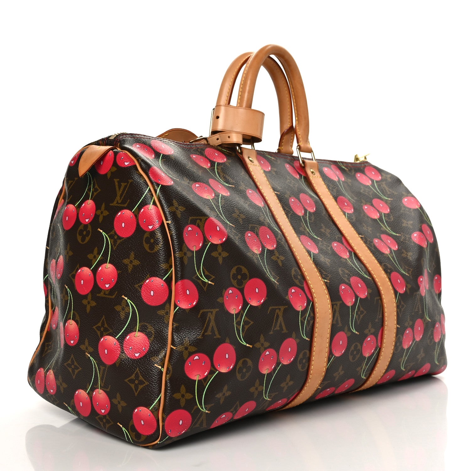 Louis Vuitton Monogram Cerises Keepall 45 3 of 21