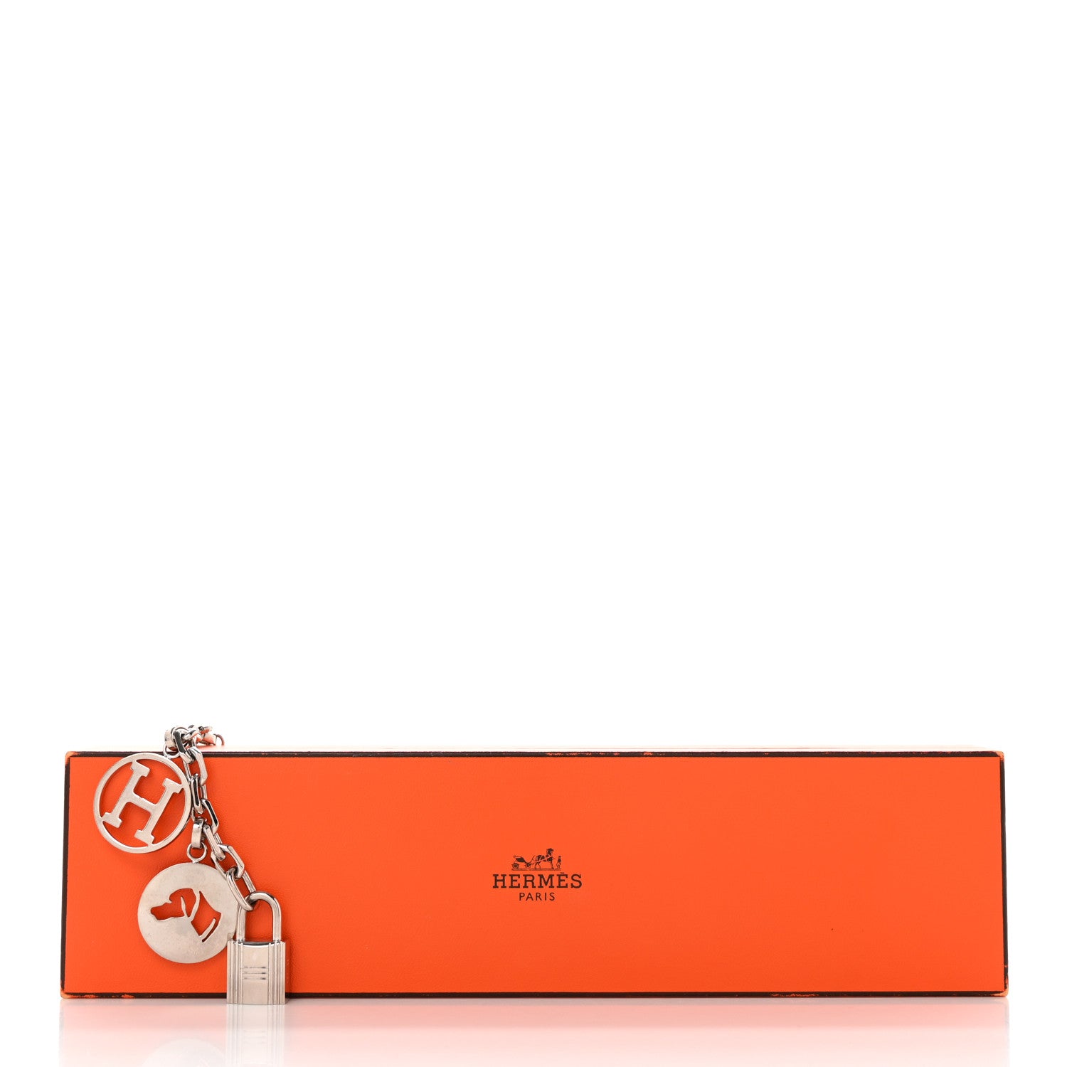 Hermes Palladium Breloque Bag Charm Silver 4 of 4